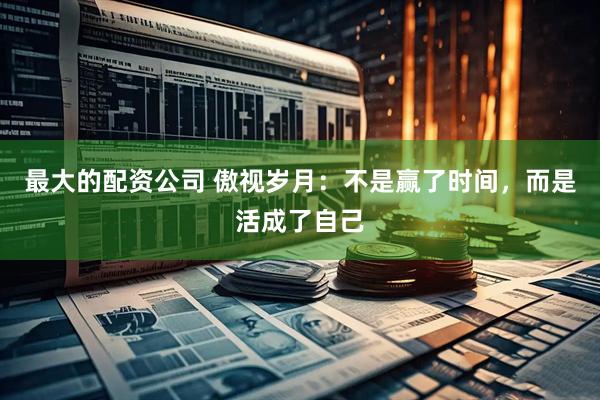最大的配资公司 傲视岁月：不是赢了时间，而是活成了自己